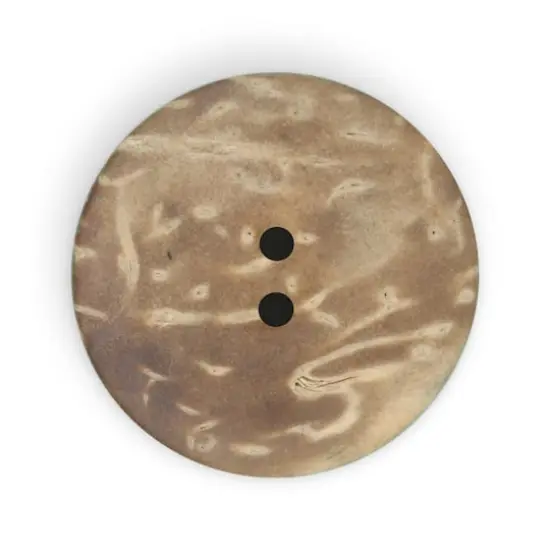 Dritz&reg; 30mm Sustainable Coconut Round Button, 3ct. Dark green {6}