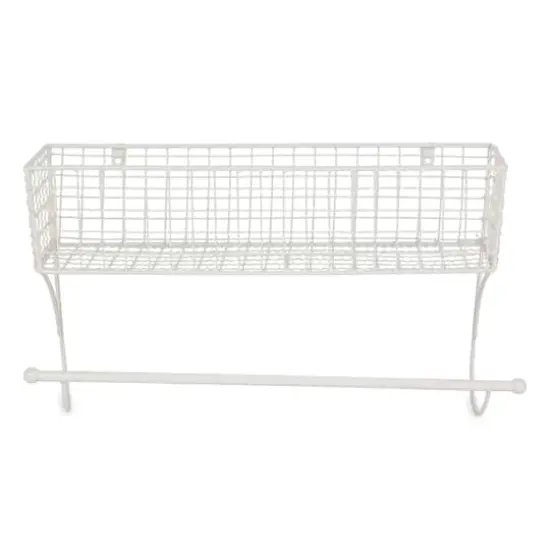 DII&reg; Large Farmhouse Towel Rack Antique White {4}