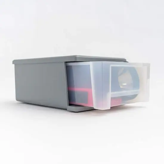 Iris&reg; 6.5qt. Gray Stackable Drawer, 5 Pack  {9}