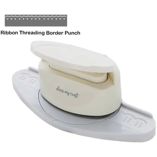 Dress My Craft&reg; Ribbon Threading Border Punch {3}
