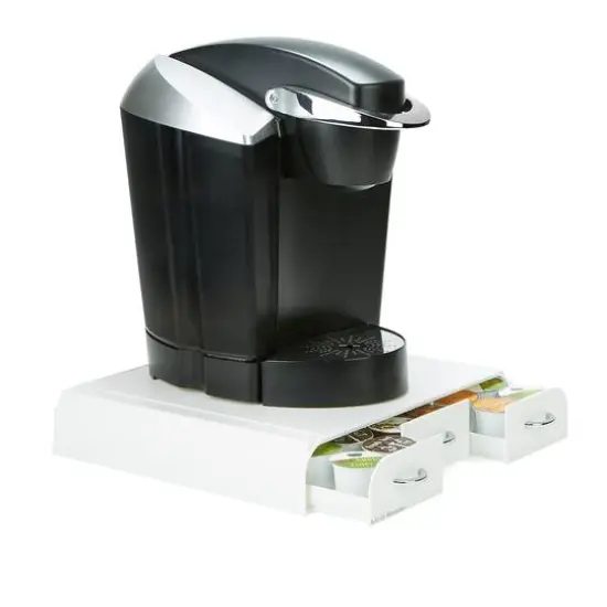 Mind Reader White 36 Capacity 'Anchor' Triple Drawer Single Serve Coffee Pod Holder {7}