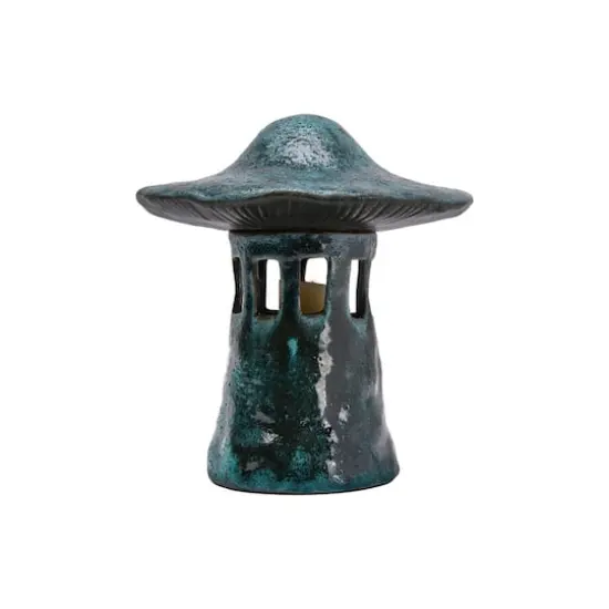Hello Honey&reg; 9" Stoneware Mushroom Lantern with Lid Set, 2ct. {5}