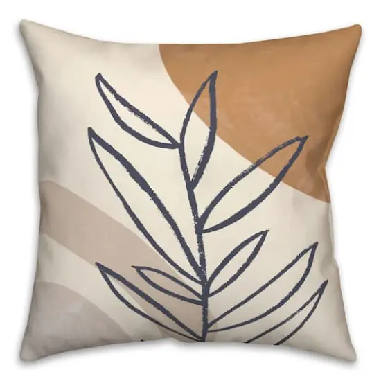 Mid Mod Arch Leaves Indoor/Outdoor Pillow {1}