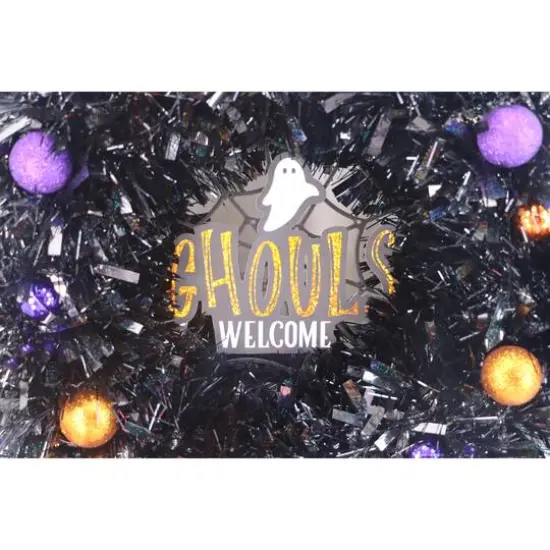 Assorted 18" Halloween Tinsel Wreath, 1pc. by Ashland&reg; {6}