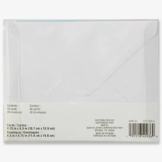 Solid Rainbow Cards & Envelopes by Recollections&trade;, 4.25" x 5.5" {7}