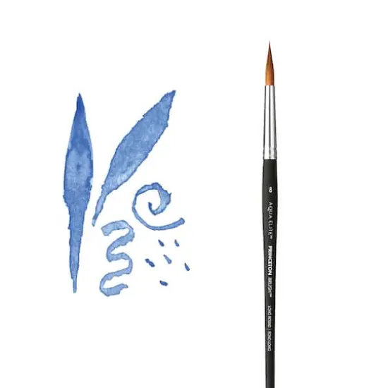 Princeton™ Aqua Elite™ Synthetic Long Round Watercolor Brush {4}
