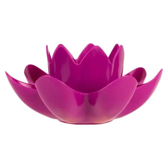 Swim Central 7.5" Magenta Hydro Tools Pool or Spa Floating Flower Candle Light {1}