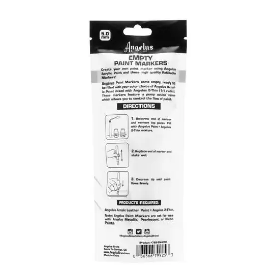 Angelus&reg; Empty Paint Marker Set, 5mm {4}