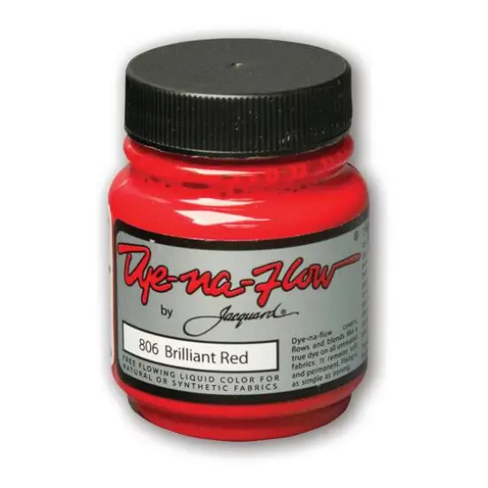 Jacquard Dye-Na-Flow Fabric Color, 2.25oz. Brilliant Red {1}