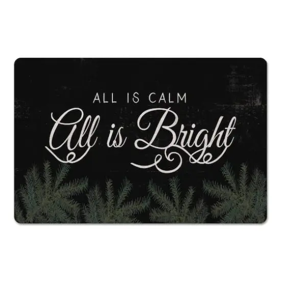 All Is Calm All Is Bright Floor Mat {1}