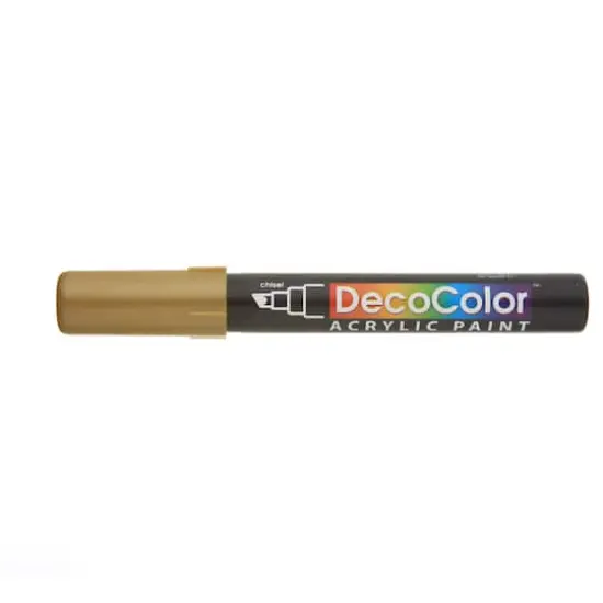 DecoColor&trade; Chisel Tip Acrylic Paint Marker Gold {1}