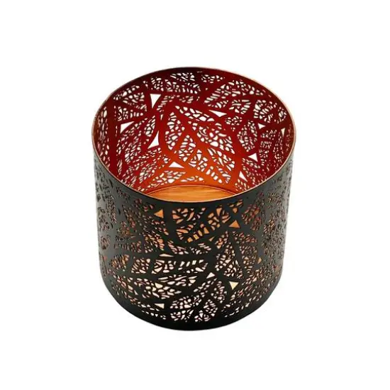 4" Black Leaf Metal Candle Holder by Ashland&reg; {3}