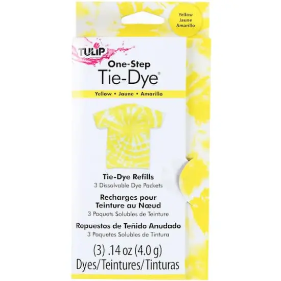 Tulip&reg; One-Step Tie-Dye Refills, 3ct. Yellow {1}