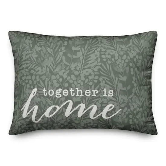 20" x 14" Together Is Home Throw Pillow Sage {1}
