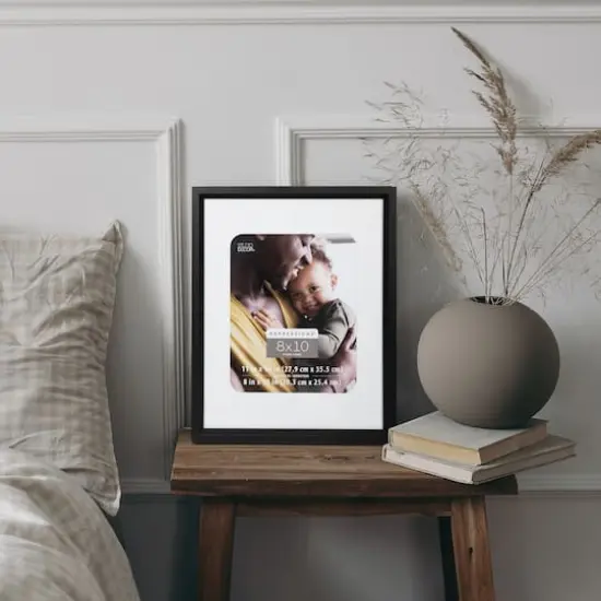 Expressions&trade; 8" x 10" Black Frame with Mat by Studio D&eacute;cor&reg; {5}