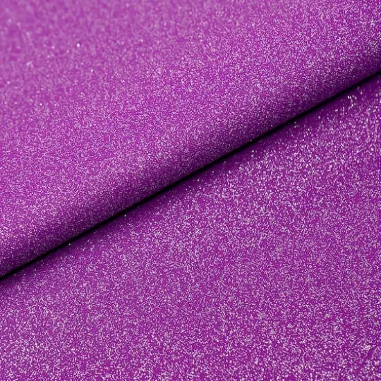 SINGER Solid Glitter Cotton Fabric Purple {3}