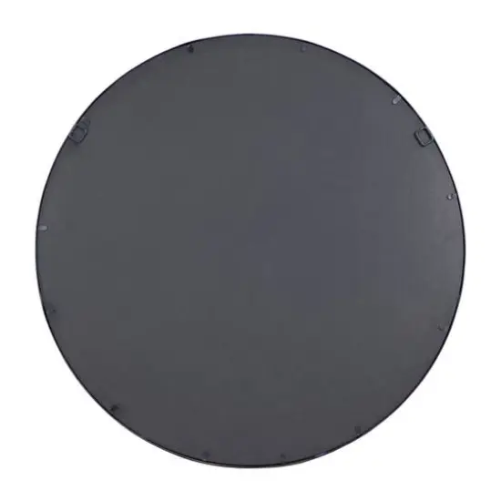 CosmoLiving by Cosmopolitan 36" Black Industrial Metal Wall Mirror {6}