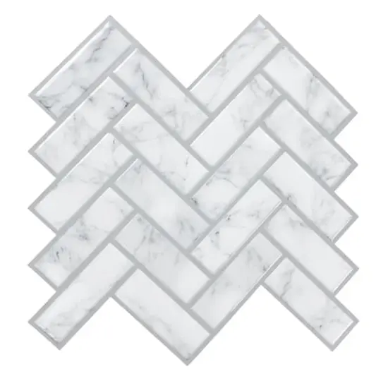 RoomMates Marble Herringbone Peel & Stick Sticktile {1}