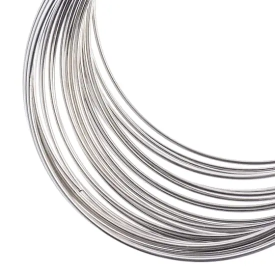 John Bead 1mm Silver Memory Wire {3}