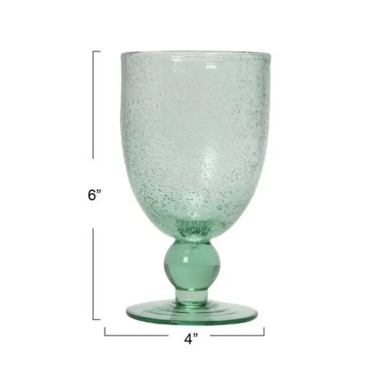 Hello Honey&reg; 14oz. Transparent Stemmed Bubble Glass Set {6}