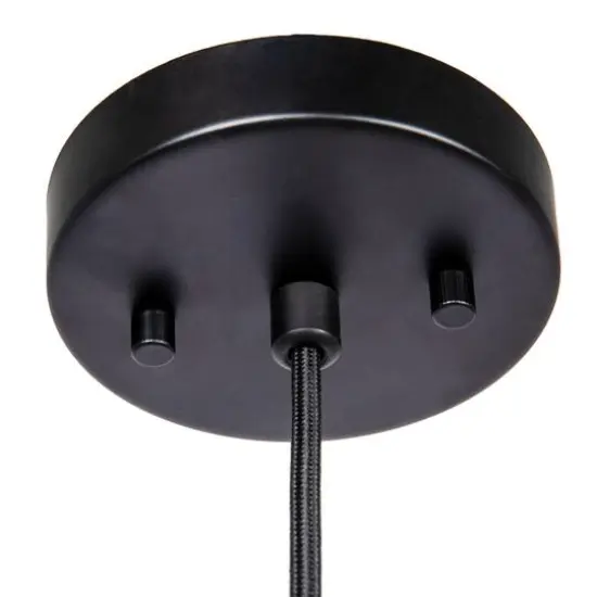 Hello Honey&reg; 19.5" Boho Tiered Bamboo Chandelier Black {7}