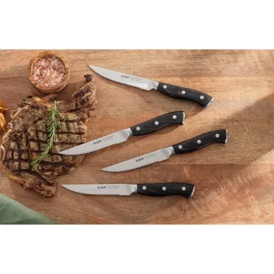 JoyJolt&reg; 4-Piece High Carbon Steel Steak Knives {7}