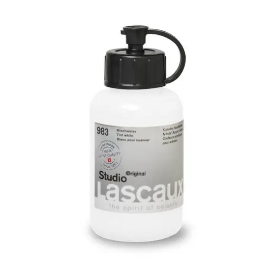 Lascaux Studio Acrylic Paint, 85mL 983 Tint White {4}