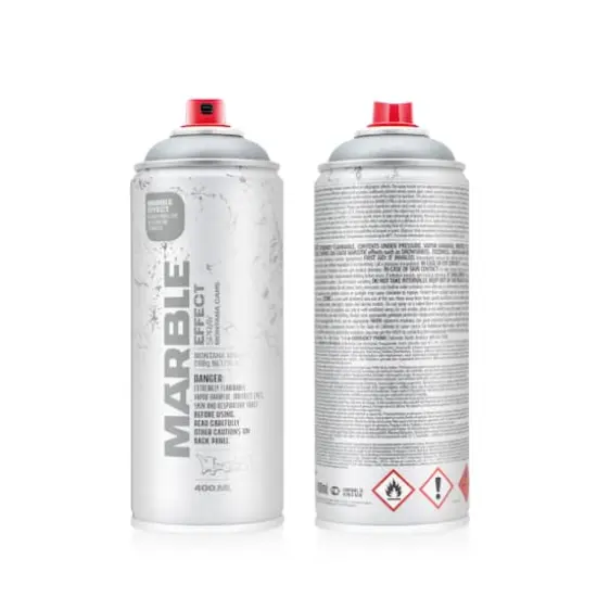 Montana&trade; Cans Marble Effect Spray Paint, 400mL Silver {1}