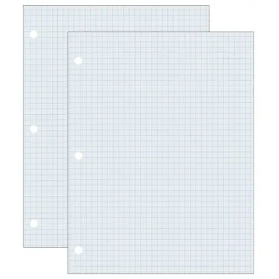 Pacon&reg; White 8.5" x 11" Graphing Paper, 2 Packs of 500 {1}