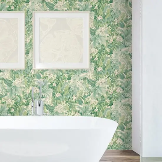 Tommy Bahama Umbrella Palm Peel & Stick Wallpaper Pool {3}