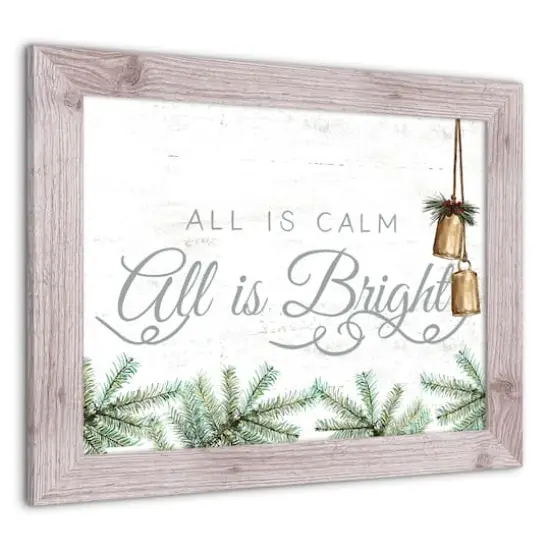 All is Calm All is Bright Framed Wall Art {4}