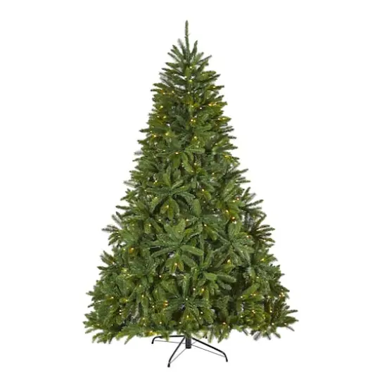 7ft. Pre-Lit Sierra Spruce Artificial Christmas Tree, Clear LED Lights {1}