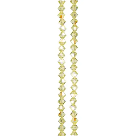 Preciosa Glass Crystal Bicone Beads, 6mm by Bead Landing&trade; Jonquil AB {4}