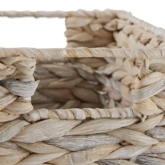 DII&reg; White Wash Hyacinth Basket Set {6}