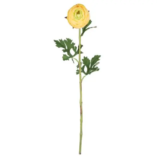 Yellow Ranunculus Artificial Stem, 4ct. {1}