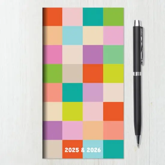 TF Publishing 2025-2026 Small Check Your Colors Monthly Pocket Planner {9}