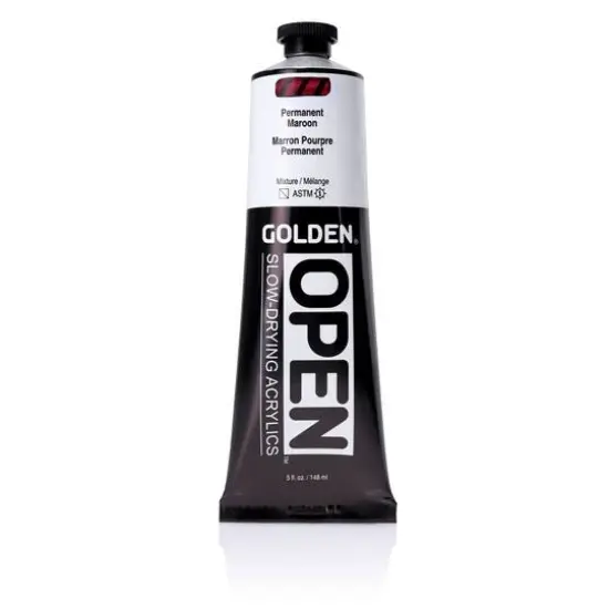 Golden&reg; OPEN&trade; Slow-Drying Acrylics, 5oz. Permanent Maroon {1}