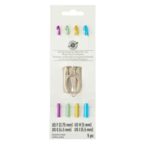 Aluminum Crochet Hook Set with Scissors by Loops & Threads&reg; {1}