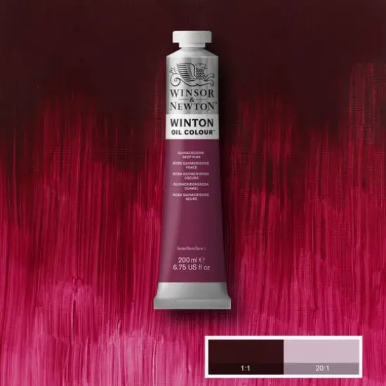 Winsor & Newton&trade; Winton 6.75oz. Oil Colour&trade; Paint Quinacridone Deep Pink {3}