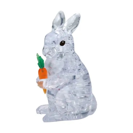 3D Crystal Puzzle - Rabbit (White): 43 Pcs {1}