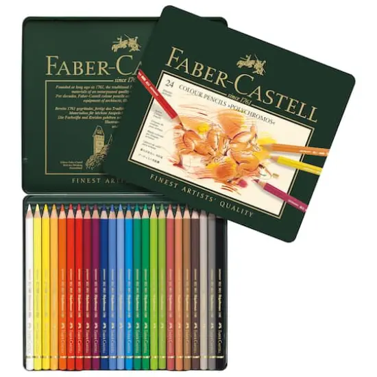 Faber-Castell Polychromos 24 Color Pencil Set {3}