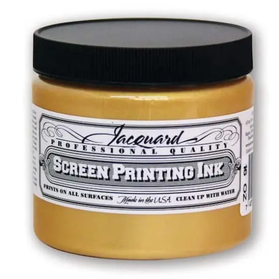 Jacquard Professional Screen Printing Ink, 16oz. Solar Gold {1}