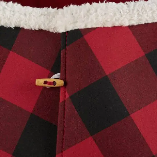 DII&reg; Red & Black Buffalo Check Holiday Tree Collar {4}