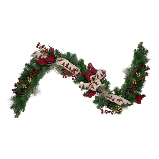 6ft. Decorated Artificial Berries & Pinecone Garland {1}
