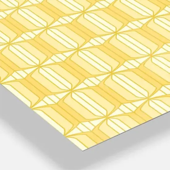 Designart Retro Ornamental Design III Oversized Mid-Century Modern Multipanel Wall Clock {4}