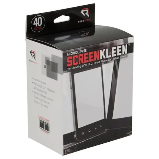 Read Right&reg; Screen Kleen&trade; 40 Pack Cleaning Wipes {6}