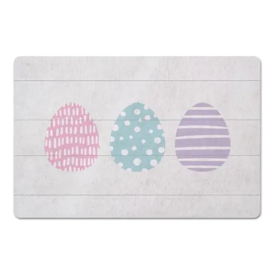 Tri Eggs Mat 27" x 18" Floor Mat {1}