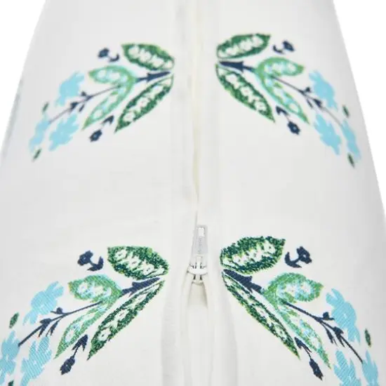 Hello Honey&reg; 20'' Square Floral Print Cotton Pillow Cover {5}