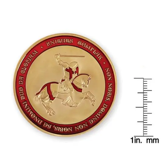 24k Gold Crusader Coin with Display Case {3}