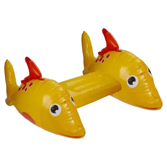 Pool Central&reg; 34.5" Yellow Dorado Fish Children's Inflatable Swimming Pool Kickboard {1}